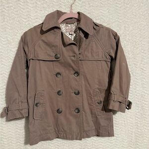 Stella McCartney for Gap Kids Tan Brown Double-Breasted Pea Coat. Size small.